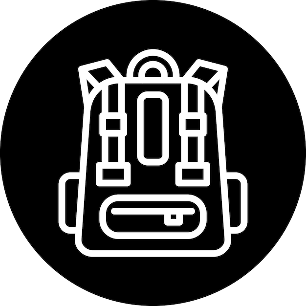 Estilo del icono de la mochila