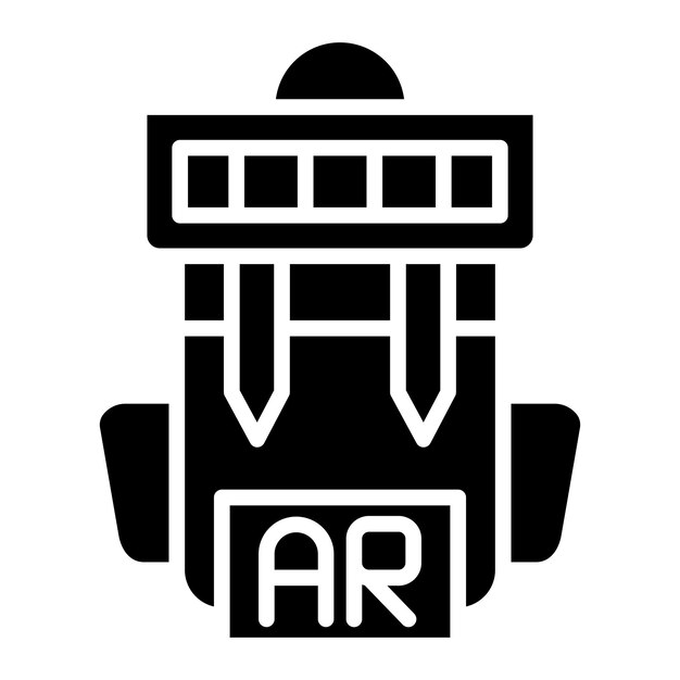 Estilo del icono de la mochila
