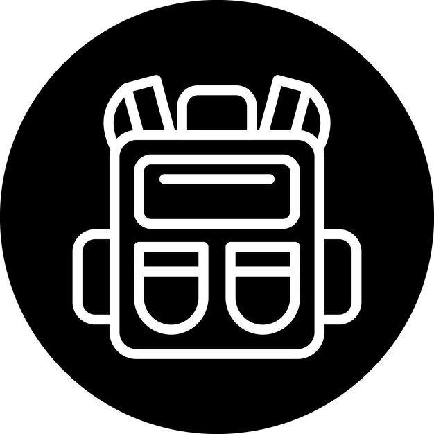 Estilo del icono de la mochila