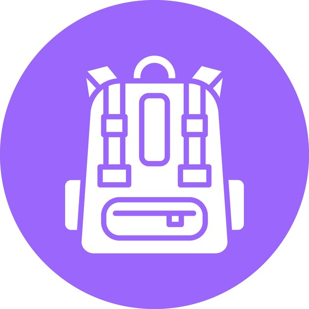 Estilo del icono de la mochila