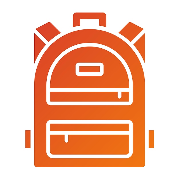 Estilo del icono de la mochila