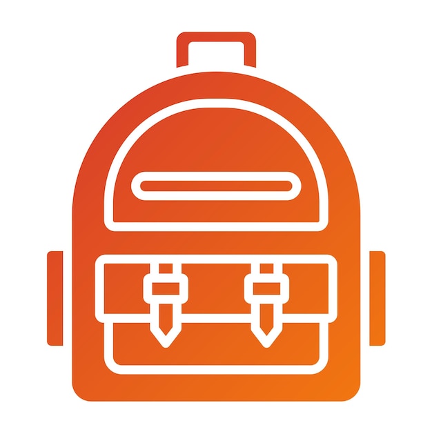 Estilo del icono de la mochila