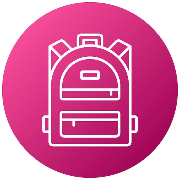 Estilo del icono de la mochila