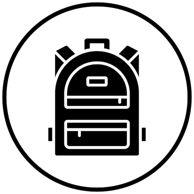 Estilo del icono de la mochila