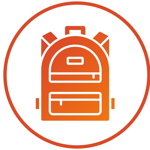 Estilo del icono de la mochila