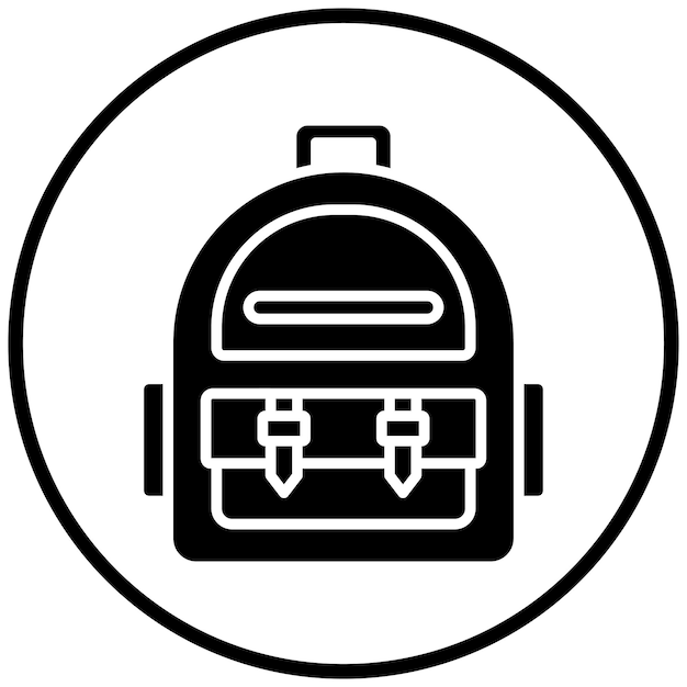 Estilo del icono de la mochila