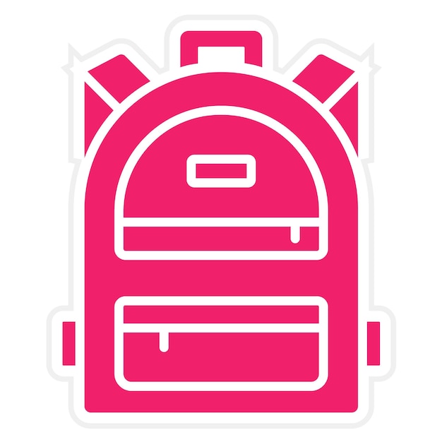 Estilo del icono de la mochila