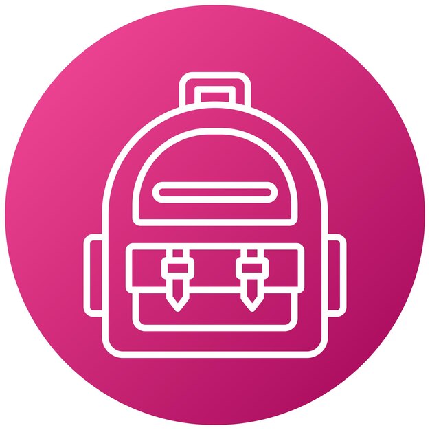 Estilo del icono de la mochila