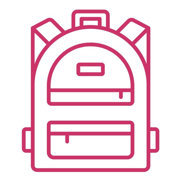 Estilo del icono de la mochila