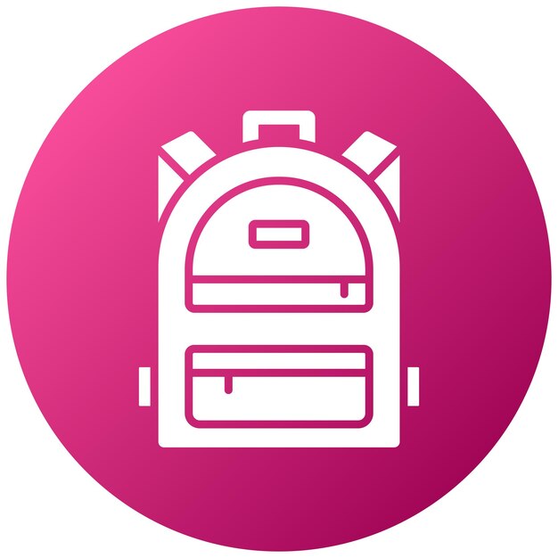 Estilo del icono de la mochila