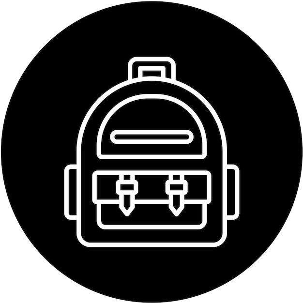 Estilo del icono de la mochila