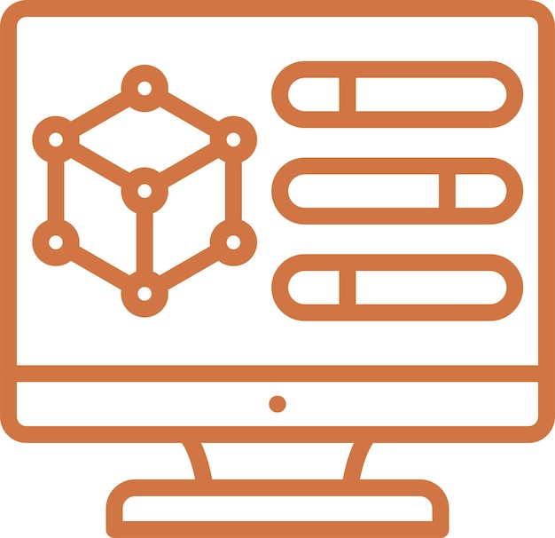 Estilo del icono del modelo de bienestar de diseño vectorial