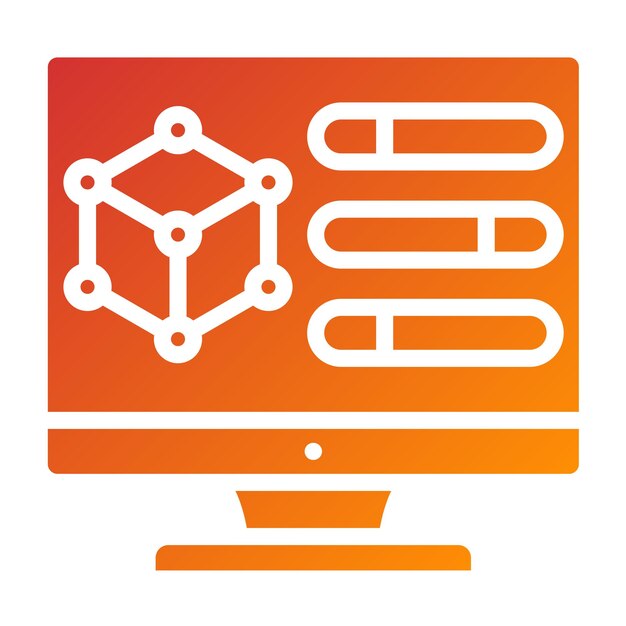 Estilo del icono del modelo de bienestar de diseño vectorial