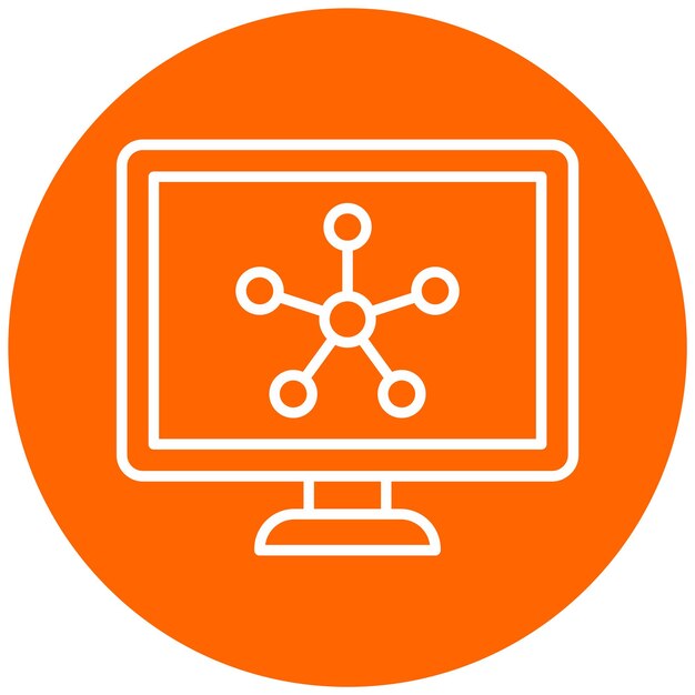 Estilo del ícono del modelo de diseño vectorial
