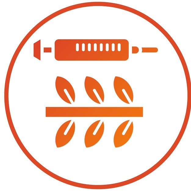 Estilo del icono de modificación genética de diseño vectorial