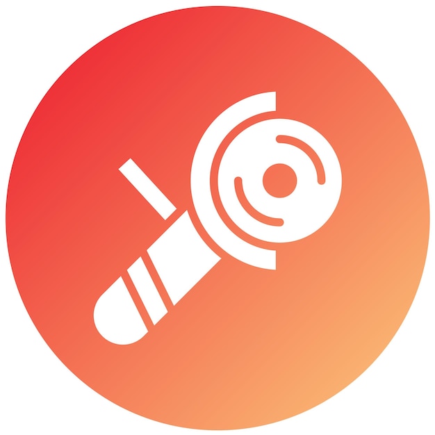 Estilo del icono del molinillo de ángulo de diseño vectorial
