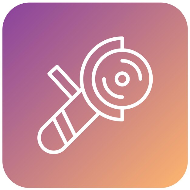 Estilo del icono del molinillo de ángulo de diseño vectorial