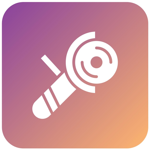 Estilo del icono del molinillo de ángulo de diseño vectorial