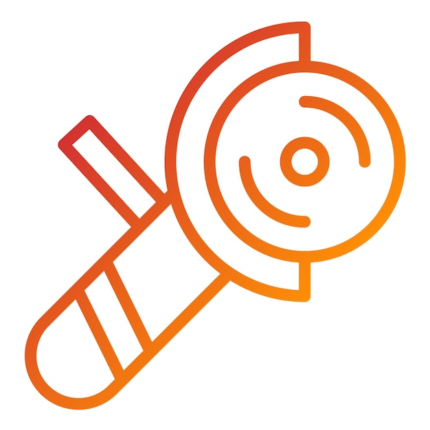Estilo del icono del molinillo de ángulo de diseño vectorial