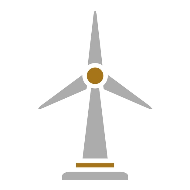 Estilo del icono del molino de viento de diseño vectorial