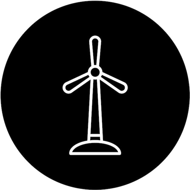 Estilo del icono del molino de viento