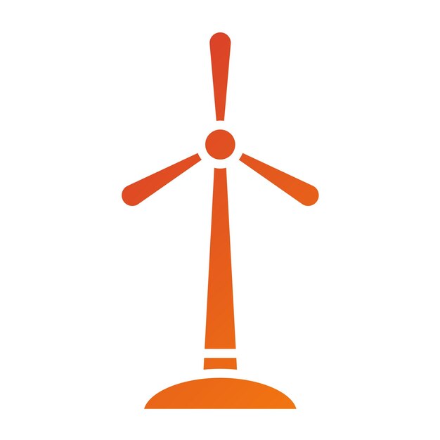 Estilo del icono del molino de viento