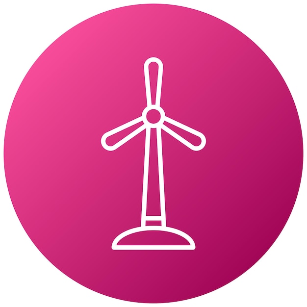 Estilo del icono del molino de viento