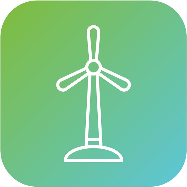 Estilo del icono del molino de viento