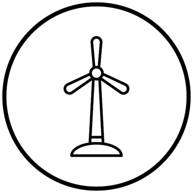 Estilo del icono del molino de viento