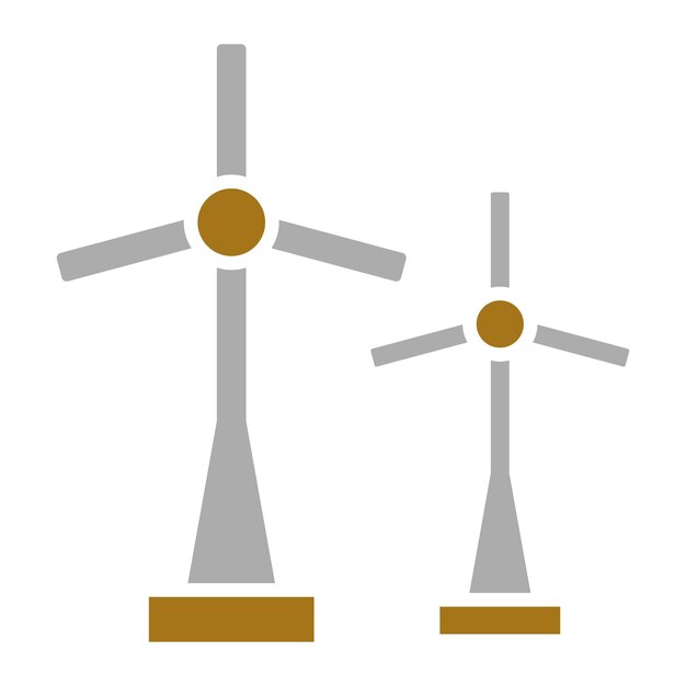 Estilo del icono del molino de viento