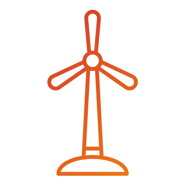 Estilo del icono del molino de viento