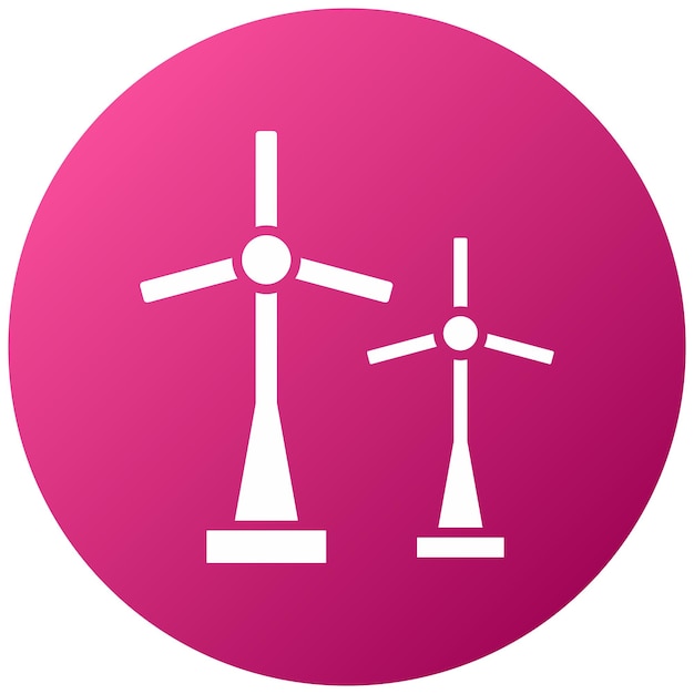 Estilo del icono del molino de viento