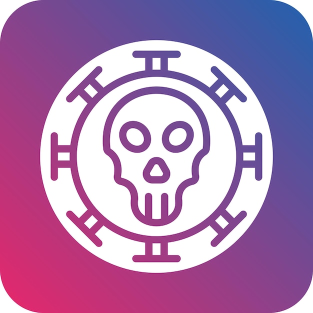 Estilo del icono de la moneda pirata