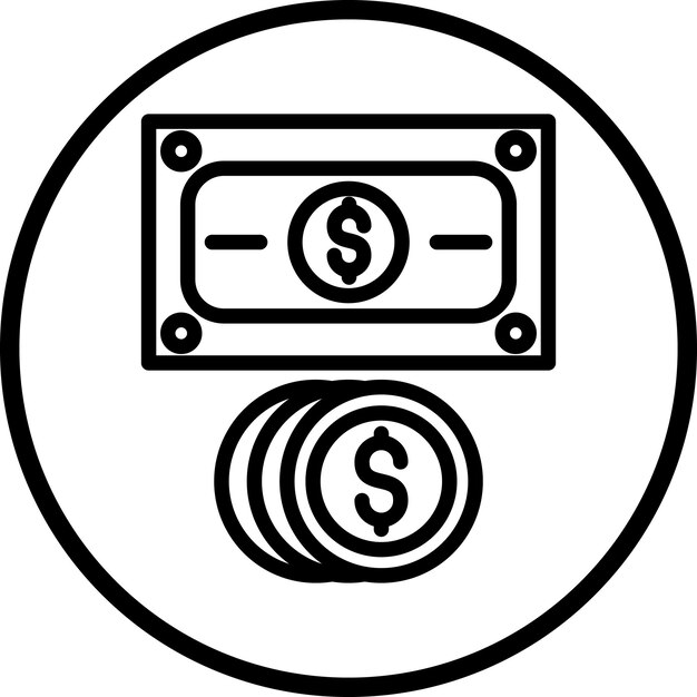 Estilo del icono de la moneda