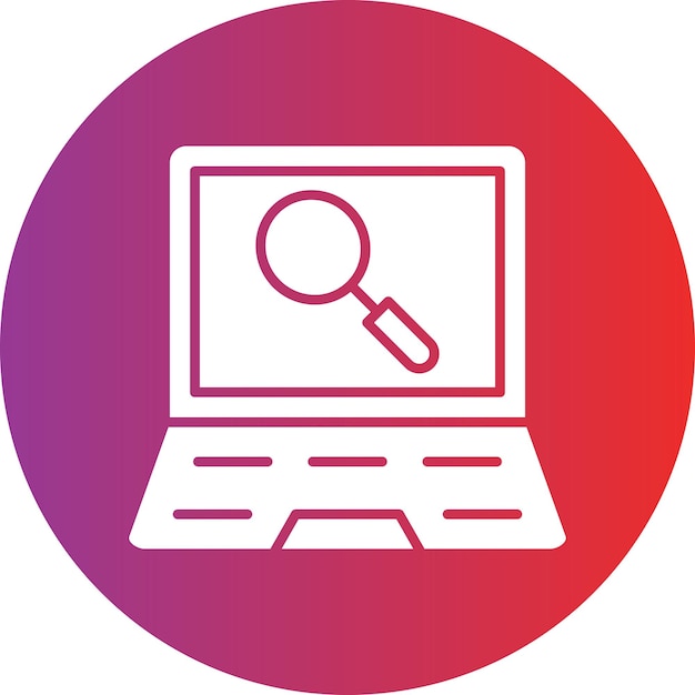Estilo del icono del monitor de diseño vectorial