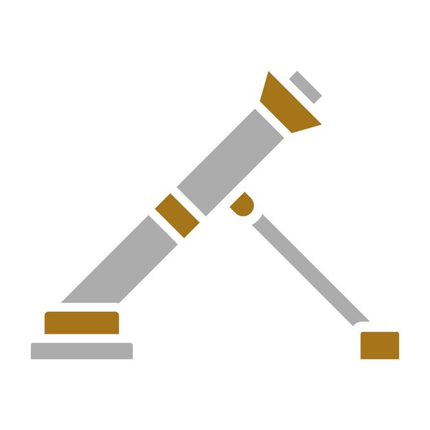 Estilo del icono del mortero del ejército