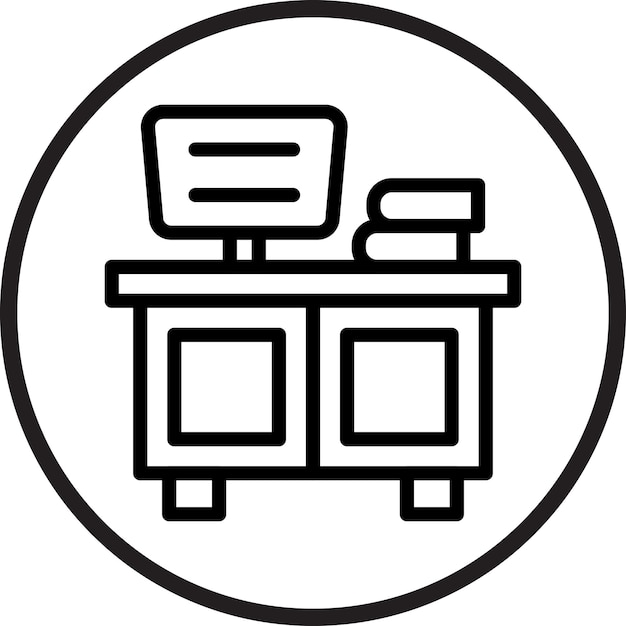Estilo del icono del mostrador de diseño vectorial