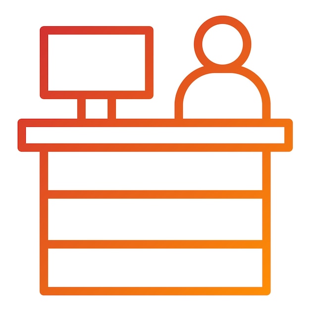 Estilo del icono del mostrador de diseño vectorial