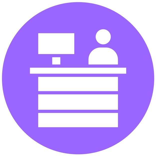 Estilo del icono del mostrador de diseño vectorial
