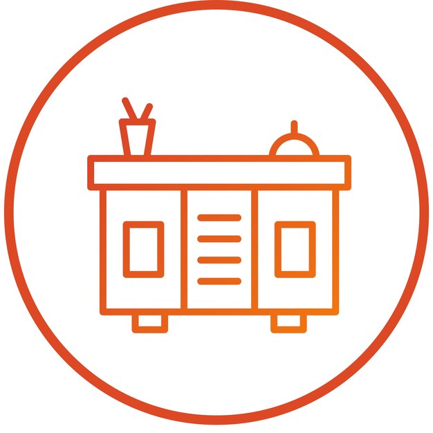 Estilo del icono del mostrador de diseño vectorial