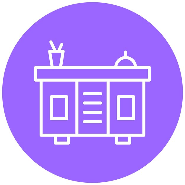 Estilo del icono del mostrador de diseño vectorial