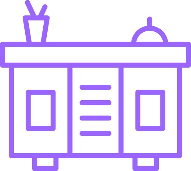 Estilo del icono del mostrador de diseño vectorial