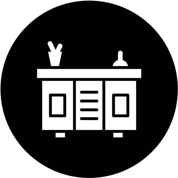 Estilo del icono del mostrador de diseño vectorial