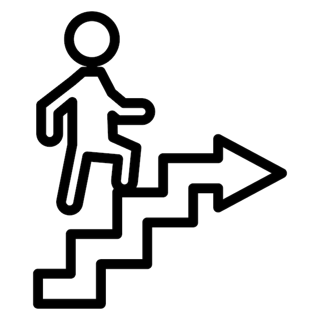 Estilo del icono de motivación del diseño vectorial