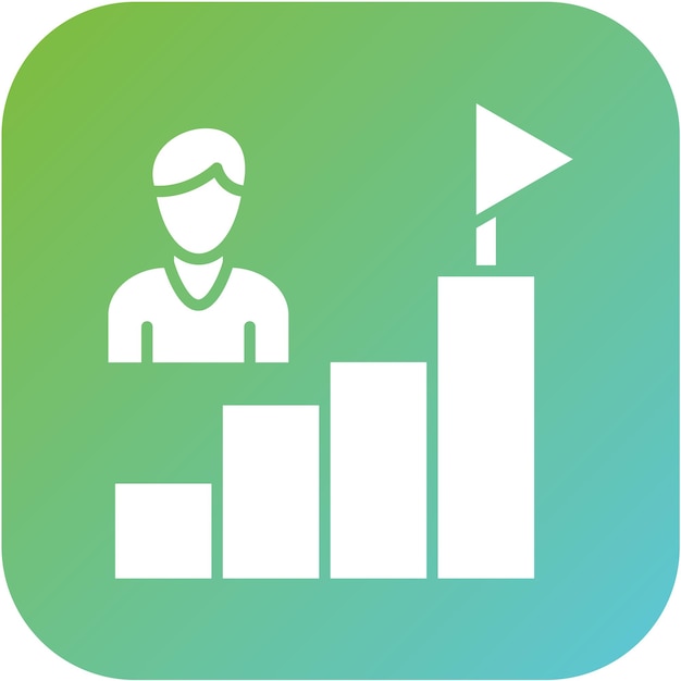 Estilo del icono de motivación del diseño vectorial