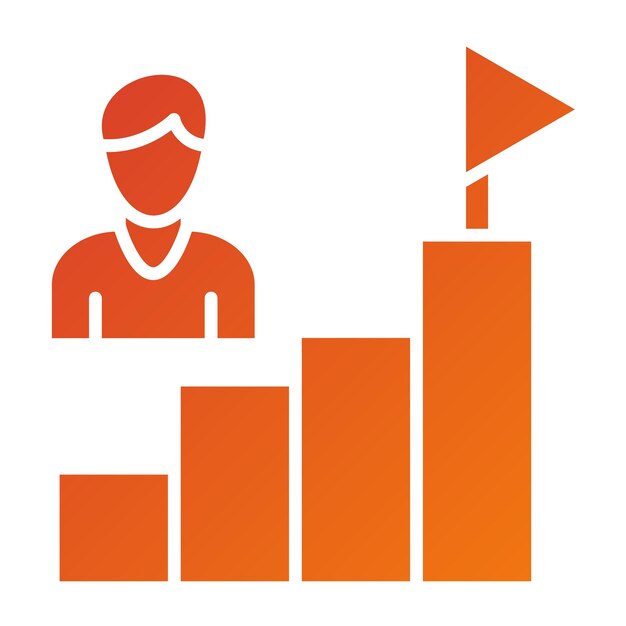 Estilo del icono de motivación del diseño vectorial
