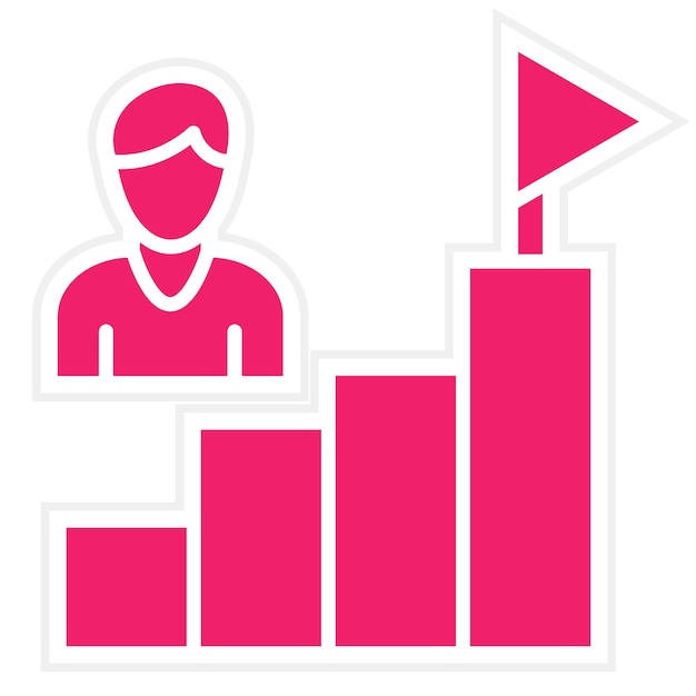 Estilo del icono de motivación del diseño vectorial