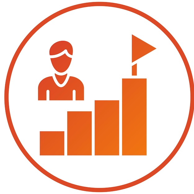 Estilo del icono de motivación del diseño vectorial