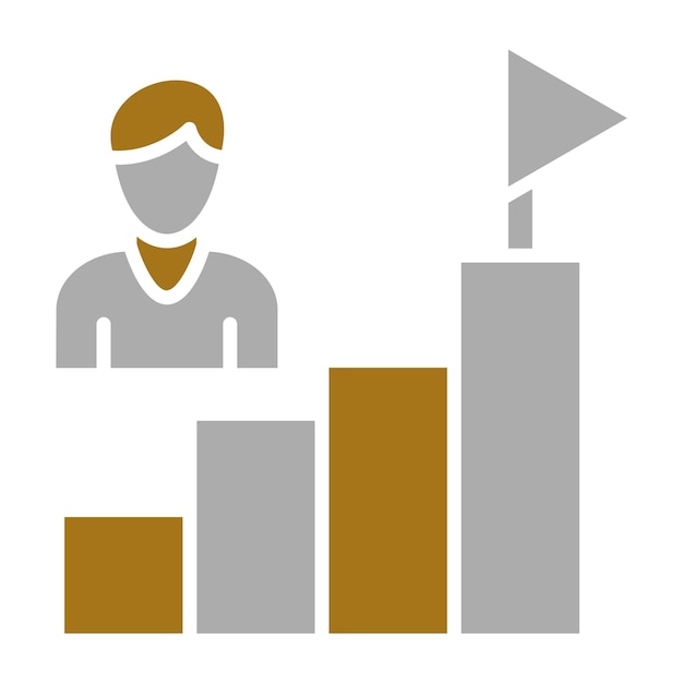 Estilo del icono de motivación del diseño vectorial