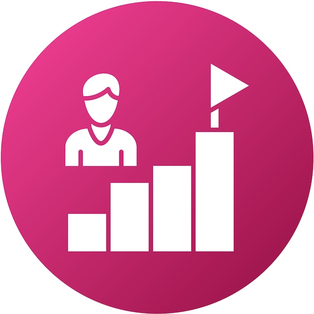 Estilo del icono de motivación del diseño vectorial